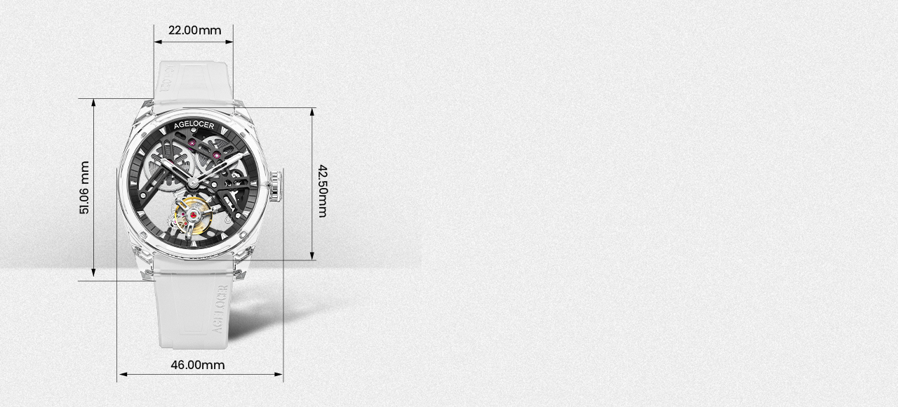 Full transparent sapphire flying tourbillon(PC 4)